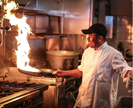 Professional catering kitchen